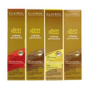 CLAIROL Soy 4Plex Permanent Cream Hair Color, 2oz - 3NN Medium Rich Neutral Brown, 2 oz