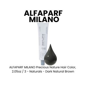 ALFAPARF MILANO Precious Nature Hair Color, 2.05oz - 3 - Naturals - Dark Natural Brown