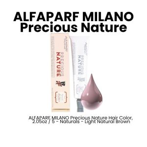 ALFAPARF MILANO Precious Nature Hair Color, 2.05oz - 5 - Naturals - Light Natural Brown