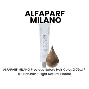 ALFAPARF MILANO Precious Nature Hair Color, 2.05oz - 8 - Naturals - Light Natural Blonde