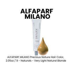 ALFAPARF MILANO Precious Nature Hair Color, 2.05oz - 9 - Naturals - Very Light Natural Blonde