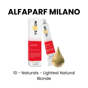 ALFAPARF MILANO Yellow Permanent Color, 3oz - 10 - Naturals - Lightest Natural Blonde