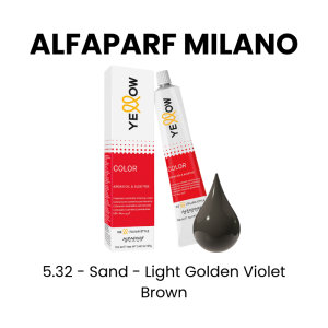 ALFAPARF MILANO Yellow Permanent Color, 3oz - 5.3 - Gold - Light Golden Brown