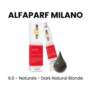 ALFAPARF MILANO Yellow Permanent Color, 3oz - 7.0 - Naturals - Medium Natural Blonde