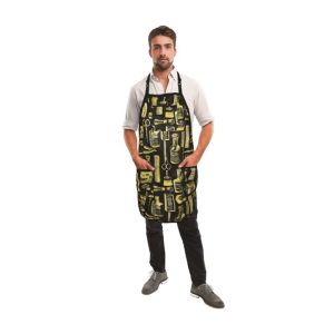 BETTY DAIN Vintage Barber Apron - Style 172 - Gold & Black