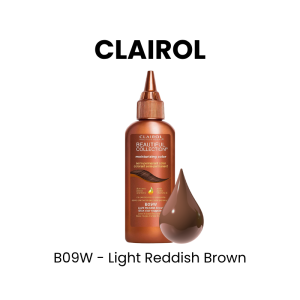 CLAIROL Beautiful Collection Semi - Permanent Hair Color, 3oz - B09W - Light Reddish Brown