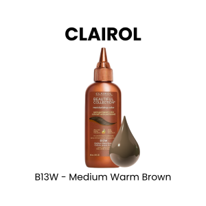 CLAIROL Beautiful Collection Semi - Permanent Hair Color, 3oz - B13W - Medium Warm Brown