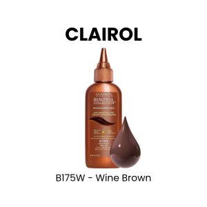 CLAIROL Beautiful Collection Semi - Permanent Hair Color, 3oz - B175W - Wine Brown