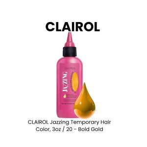 CLAIROL Jazzing Temporary Hair Color, 3oz - 20 - Bold Gold - Dore Audacieux