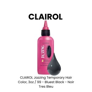 CLAIROL Jazzing Temporary Hair Color, 3oz - 99 - Bluest Black - Noir Tres Bleu