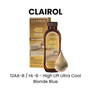 CLAIROL Soy 4Plex Liquid Color Permanent Hair Color, 2oz - 9AA - BV/30D Very Light Ultra Cool Blonde
