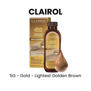 CLAIROL Soy 4Plex Permanent Cream Hair Color, 2oz - 3G Light Golden Dark Brown, 2 oz
