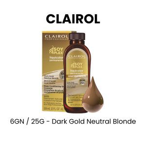 CLAIROL Soy 4Plex Liquid Color Permanent Hair Color, 2oz - 6RN / 31R - Dark Red Neutral Blonde