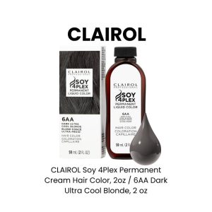 CLAIROL Soy 4Plex Permanent Cream Hair Color, 2oz - 5N Lightest Neutral Brown Premium, 2 oz