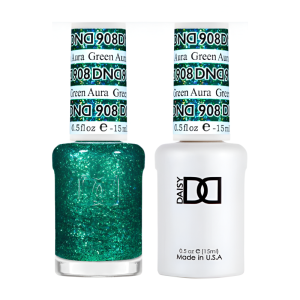 DAISY DND Gel Polish Duo Color Swatches Single 14 - Green Aura - 908