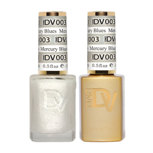 DAISY DND DIVA DUO Gel Mirrorball Collection Swatch Single 1 - Mercury Blues - 003