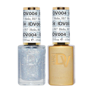 DAISY DND DIVA DUO Gel Mirrorball Collection Swatch Single 1 - Holo, Hi? - 004