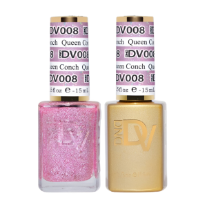 DAISY DND DIVA DUO Gel Mirrorball Collection Swatch Single 1 - Queen Conch - 008