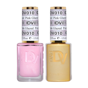 DAISY DND DIVA DUO Gel Mirrorball Collection Swatch Single 1 - Pink Glazed - 010