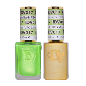 DAISY DND DIVA DUO Gel Mirrorball Collection Swatch Single 1 - Ufo Meats Earth - 017