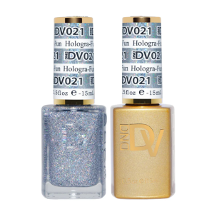 DAISY DND DIVA DUO Gel Mirrorball Collection Swatch Single 1 - Hologra - Fun - 021