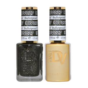 DAISY DND DIVA DUO Gel Mirrorball Collection Swatch Single 1 - Bulletproof - 027