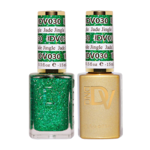DAISY DND DIVA DUO Gel Mirrorball Collection Swatch Single 1 - Jade Jingle - 030