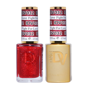 DAISY DND DIVA DUO Gel Mirrorball Collection Swatch Single 1 - Fight For Love - 032