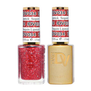 DAISY DND DIVA DUO Gel Mirrorball Collection Swatch Single 1 - Sequin Lipstick - 034