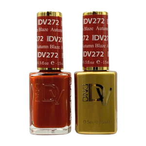 DAISY DND DIVA DUO Gel Polish Matching Lacquer - Autumn Blaze - 272