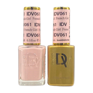DAISY DND DIVA DUO Gel Polish Matching Lacquer - French Girl - 061