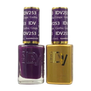 DAISY DND DIVA DUO Gel Polish Matching Lacquer - Gothic Grape - 253