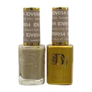 DAISY DND DIVA DUO Gel Polish Matching Lacquer - Jurassic Grey - 054