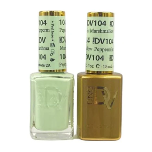 DAISY DND DIVA DUO Gel Polish Matching Lacquer - Peppermint Marshmallow - 104