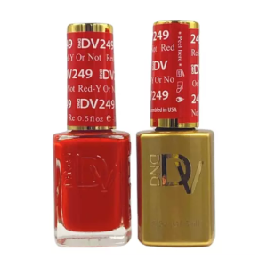 DAISY DND DIVA DUO Gel Polish Matching Lacquer - Red - Y Or Not - 249