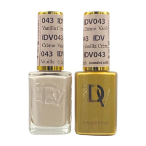 DAISY DND DIVA DUO Gel Polish Matching Lacquer - Vanilla Crème - 043