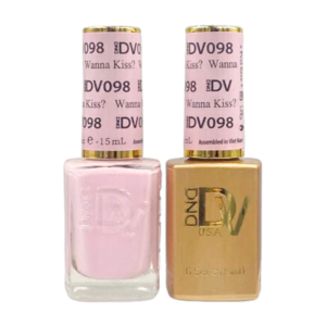DAISY DND DIVA DUO Gel Polish Matching Lacquer - Wanna Kiss? - 098