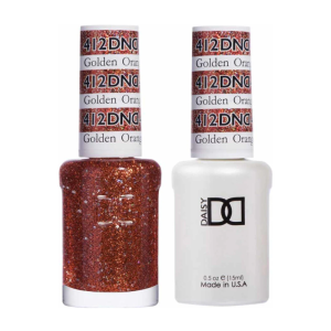 DAISY DND Gel Polish Duo, Color Swatches Set - Golden Orange Star - 412