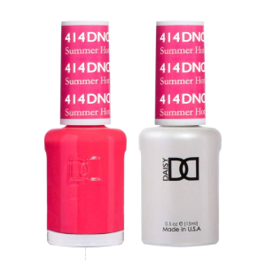 DAISY DND Gel Polish Duo, Color Swatches Set - Summer Hot Pink - 414