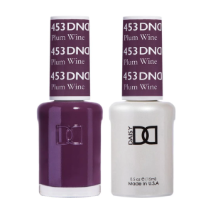 DAISY DND Gel Polish Duo, Color Swatches Set - Plum Wine - 453