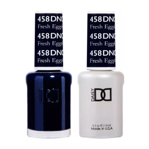 DAISY DND Gel Polish Duo, Color Swatches Set - Fresh Eggplant - 458