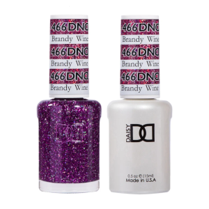 DAISY DND Gel Polish Duo, Color Swatches Set - Brandy Wine - 466