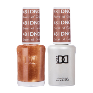 DAISY DND Gel Polish Duo, Color Swatches Set - Burst Of Gold - 481
