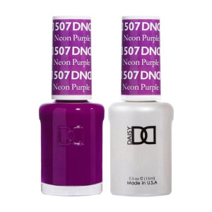 DAISY DND Gel Polish Duo, Color Swatches Set - Neon Purple - 507