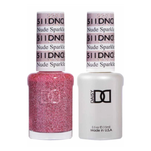 DAISY DND Gel Polish Duo Color Swatches Single 4 - Nude Sparkle - 511