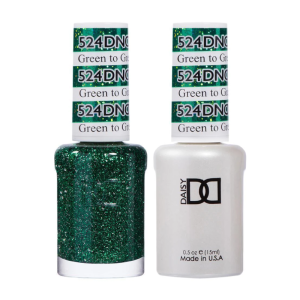 DAISY DND Gel Polish Duo Color Swatches Single 4 - Green To Green - 524