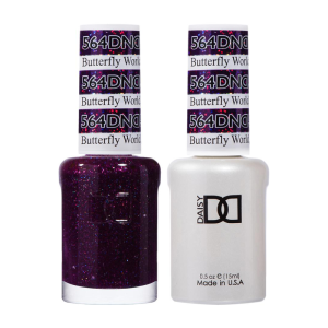 DAISY DND Gel Polish Duo Color Swatches Single 5 - Butterfly World, Fl - 564