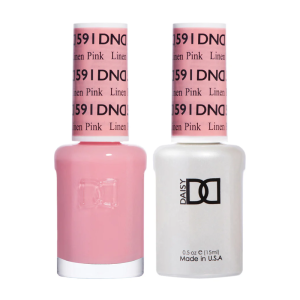 DAISY DND Gel Polish Duo Color Swatches Single 6 - Linen Pink - 591
