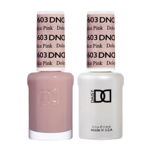 DAISY DND Gel Polish Duo Color Swatches Single 6 - Dolce Pink - 603