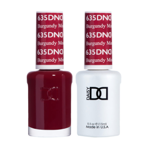 DAISY DND Gel Polish Duo, Color Swatches Set - Burgundy Mist - 635